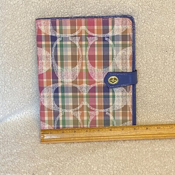 Coach Multicolor Plaid Signature Print Tablet Case โ NWT - Picture 4 of 6